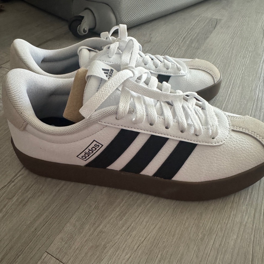 adidas White and Black Athletic Shoes